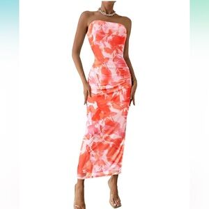 Pretty garden Bodycon Maxi Dress
